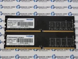 Set di 2 RAM DESKTOP PATRIOT 4 GB DDR4 PC4-2133 1Rx8 PSD44G213381, SKU 16805 - Foto 1 di 1