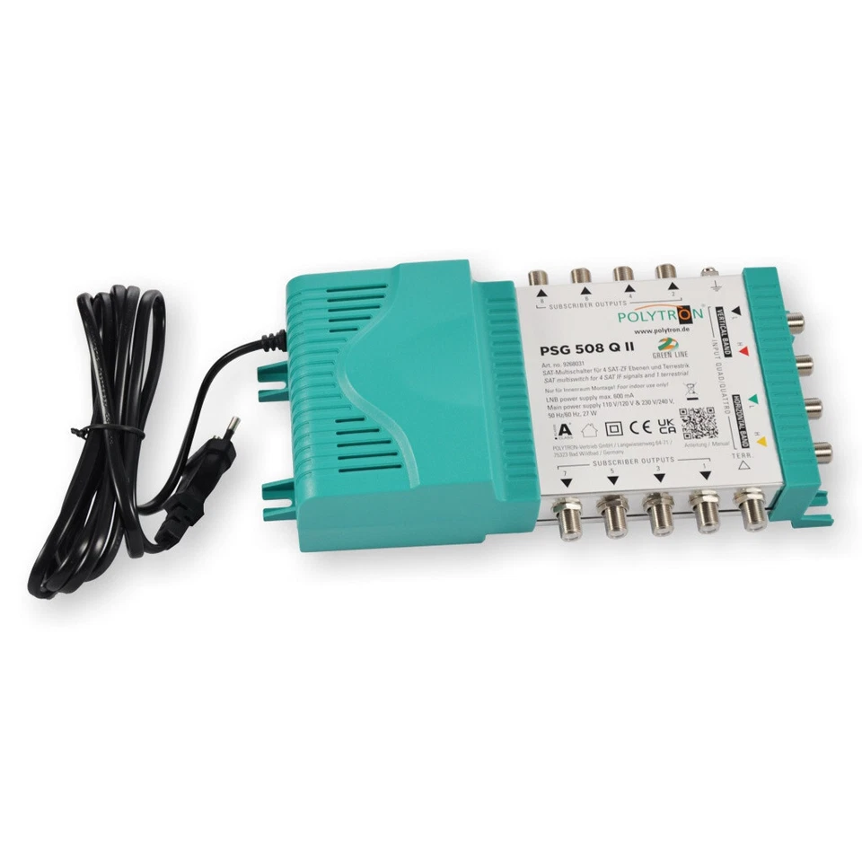 Polytron Multiswitch PSG 508 Q II per un satellite e fino a 8 partecipanti - Immagine 1 di 1