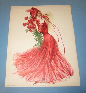 Alter Vintage 1907 - antiker VICTORIAN PRINT - New York Show Girl - FIELD'S - Bild 1 von 1