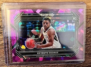 KEYONTE GEORGE 2023 PANINI PRIZM DRAFT PURPLE ICE VARIATION #/149