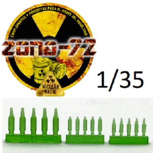 Botellas Vidrio Verde, Green Glass Bottles 1/35, 1/48, 1/72, 3D - Imagen 1 de 14