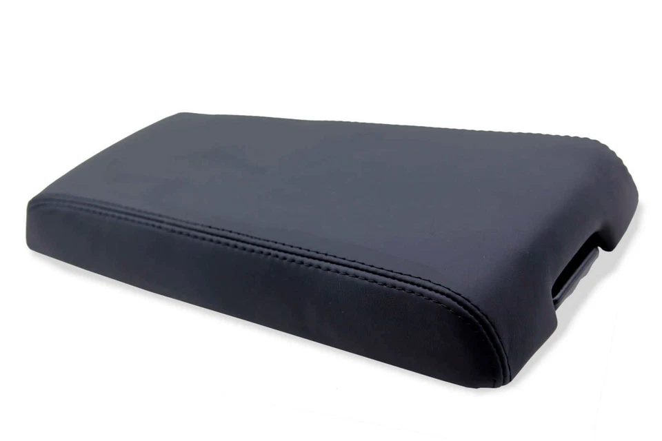 Reposabrazos de consola central cubierta de cuero sintético para Dodge Nitro 07-11 negro Foto 1 de 4