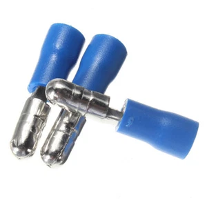 Auto Elec Terminals (12 Pack) - BLUE Bullet - Male 4mm - Narva OEX Hella - Picture 1 of 6