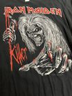 T-shirt graphique noir 2008 Iron Maiden Killer délavé taille femme XL