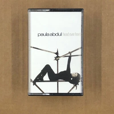 PAULA ABDUL Cassette Tape 90s Synth Pop HEAD OVER HEELS MY LOVE IS FOR REAL - Image 1 of 4