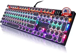 Teclado gamer mecanico exclusivamente para juegos teclados multi color LED NUEVO - Picture 1 of 8