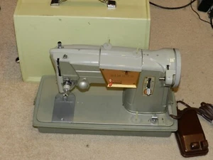 Singer Sewing Machine 328K W/ Hard Case TESTED WORKS **SERVICED** - Picture 1 of 3