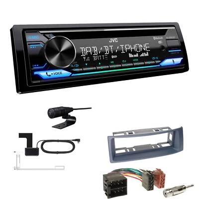 JVC KD-DB922BT Radio DAB Bluetooth für Renault Megane I Megane Scenic dunkelgrau - Bild 1 von 4