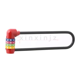 160x 60mm rojo 4 dígitos candado combinado de metal para casilleros de gimnasio y deportes - Imagen 1 de 6
