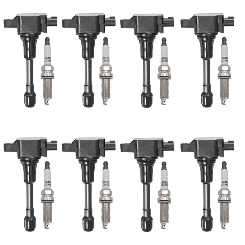 8 件点火线圈 + 铱火花塞 适用于 INFINITI M56 FX50 2011-201 UF549 — 第 1/4 张图片