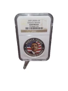 2009 Liberia $5 Barack Obama NGC Gem Proof -Five Dollars -DN630 - Picture 1 of 2