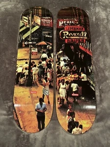 Supreme "Street Scene" Left & Right Skateboard Deck Set FW10 RARE - Picture 1 of 8