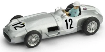MERCEDES W196 GP GRAN BRETAGNA 1955 1a VITTORIA MOSS in F1  Brumm R072C-CH - Immagine 1 di 2