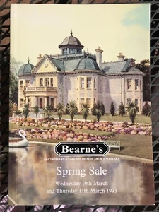 BEARNE'S Auction Catalog 3/10/1993 Fine Art, Ceramics & Jewelry Spring Sale  - Picture 1 of 10