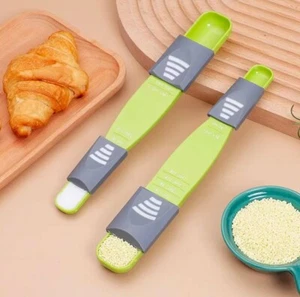 Kitchen Baking Spoons Adjustable Set 3 Pack 1ml to 15ml Measurement - Picture 1 of 19