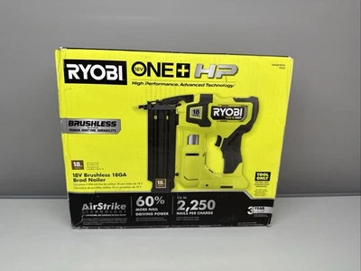 Herramienta clavadora Brad sin escobillas Ryobi One+ HP 18v solamente (P322) Foto 1 de 4