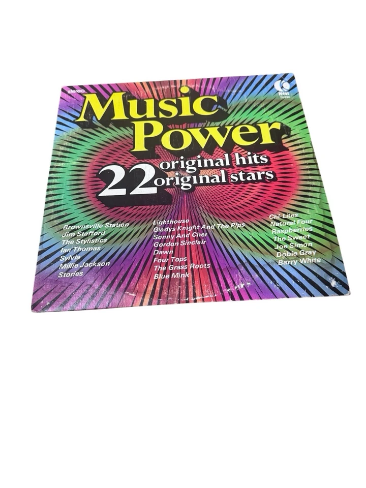 Music Power: 22 Original Hits Stars (1974, Vinyl LP) K-Tel TU-234 - Image 1 of 4