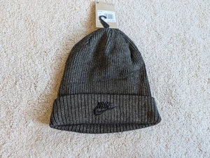 Nike Beanie Peak Glitzer Gold/Schwarz Erwachsene Unisex Rippstrickmütze FJ8687-010 - Bild 1 von 8