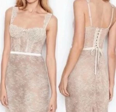 Victoria's Secret Women Lace Slip Dress XL Wicked Balconette Cream Sexy Lingerie - Image 1 of 4