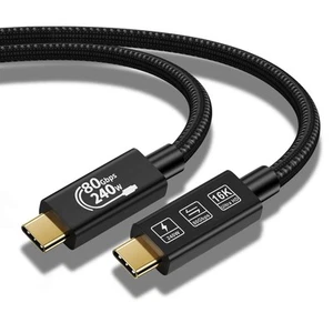 80Gbps Thunderbolt 5 Compatible Cable with up to 120Gbps Bandwidth 0.5M  - Afbeelding 1 van 12