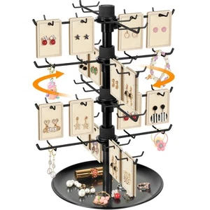 Earring Display Stand for Selling, 4-Tier Rotating Jewelry Display for Vendor... - Picture 1 of 7