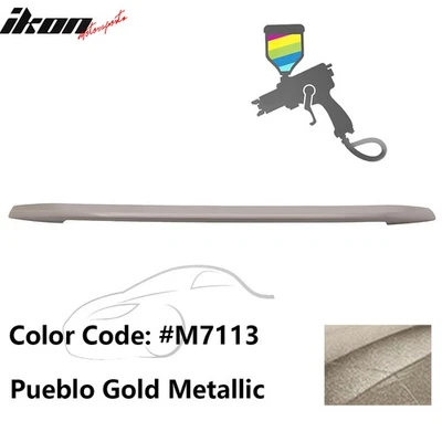 Se adapta a Ford Taurus 13-19 estilo OE #M7113 Pueblo dorado metálico alerón de maletero ABS Foto 1 de 4
