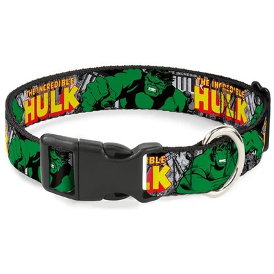 Collar de perro clip de plástico El increíble Hulk poses de acción cómics apilados 6 a... Foto 1 de 4