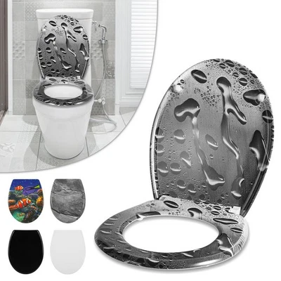 WC Sitz WC-Deckel Toilettensitz Universell Toilettendeckel Klodeckel Klobrille - Bild 1 von 4