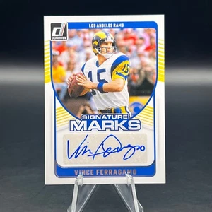 2024 Panini Donruss - Signature Marks Auto Vince Ferragamo #SMA-VFE Rams - Picture 1 of 2