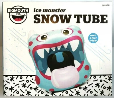BigMouth Inc. Monster Mouth Snow Tube - 3.5 ft. Wide Inflatable Snow Tube