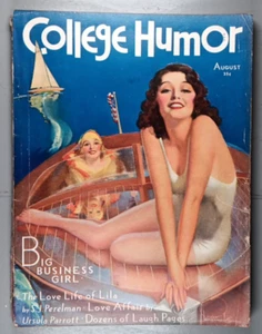 College Humor #80 G-VG August 1930 Rolf Armstrong Cover - Picture 1 of 2