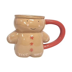 Gingerbread Man Ceramic Mug Cute 3D Coffee Cup XMAS Festive Holiday Tea Mug - Foto 1 di 23