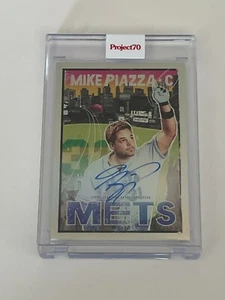 TP70 Topps Project 70 Mike Piazza NEW YORK NICO Mets AUTO Foil 39/70 Card 638 SP - Picture 1 of 4