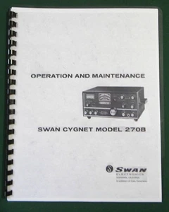 "Manual de instrucciones Swan 270B: ¡cubiertas esquemáticas y protectoras desplegables de 11"" x 24""! - Imagen 1 de 1