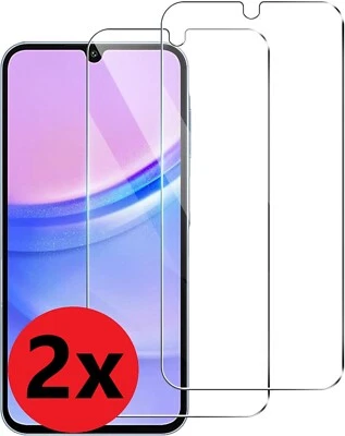 BOOS24 2x Samsung Galaxy A15 5G Panzerfolie Schutzglas Echt Hart 9H Displayschutz Glas