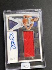 2022-23 Panini One And One CJ MCCOLLUM Jersey Patch Relic Auto /75 JMJ2