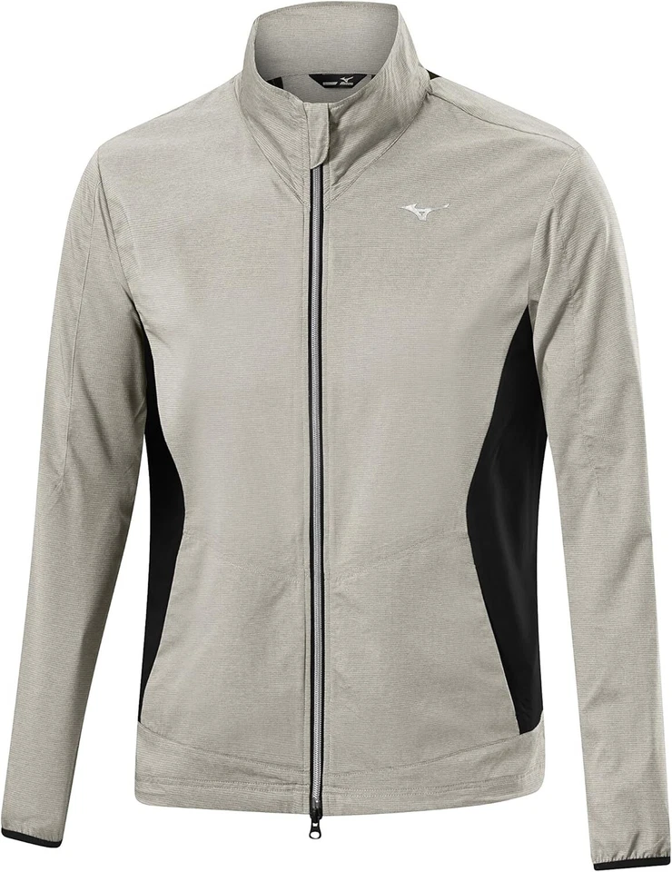 Mizuno Lightweight Men's Jacket Trainnings Jacket, Steam Silver S - Image 1 of 3