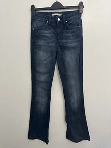 Karen Millen Jeans Bootcut Blue Denim Size UK6 W27 L31 - Picture 1 of 12