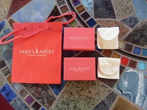 James Avery Gift Boxes - Two Gift Boxes w/Pouches and One Gift Bag - Picture 1 of 4