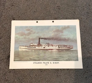 Vintage Print of Steamer "Frank E Kirby"- 8 X 11 - Picture 1 of 3