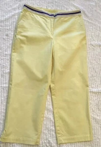 Callaway Women’s Golf Pants Capri Light Yellow Sz 2 - Picture 1 of 8