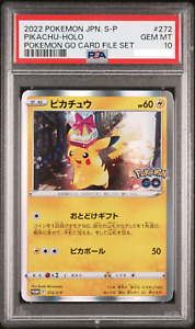 Pikachu 272/S-P - PSA 10 - Holo Promo Rare Pokemon Go Japanese