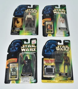 Star Wars (Lot of 4) The Power of Force- EV-9D9, Darth Vader, Han Solo, Leia - Photo 1/6
