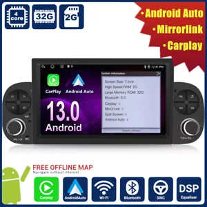 DAB+ Per Fiat Panda 2013-20 Android13 Autoradio con Carplay GPS Nav WIFI RDS SWC - Foto 1 di 11