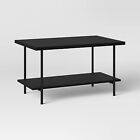 Wood and Metal Coffee Table Black - Room Essentials