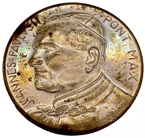 Papa Juan Pablo II Juan Pablo II Juana Pavlvs II Pont Max Moneda Ciudad Roma Medalla - Imagen 1 de 6