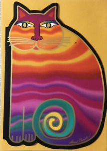 Sunrise- Laurel Burch- Blank- Rainbow Cat- Die Cut- Foil