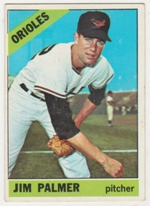 1966 BASEBALL CARD #126 JIM PALMER BALTIMORE ORIOLES ROOKIE MLB HOF HIGH GRADE - Picture 1 of 2