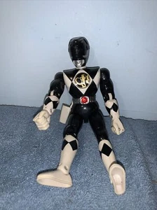 POWER RANGERS 8” VINTAGE 1994 Kick Action Black Ranger Zack Action Figure - Picture 1 of 3