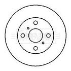 Borg & Beck Pair Of Vented Brake Disc Rotor Bbd4039 Fits Front